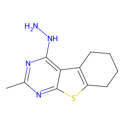 4-Hydrazino-2-methyl-5,6,7,8-tetrahydro[1]benzothieno[2,3-d]pyrimidine structure
