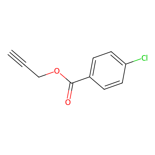 4-氯苯甲酸 2-丙炔基酯 structure