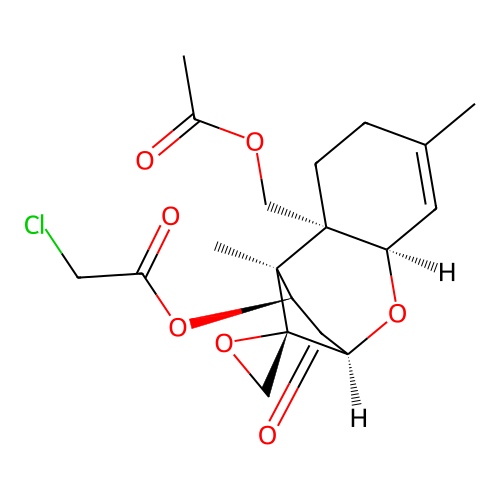 15-acetoxy-4beta-(chloroacetoxy)scirpen-3-one structure