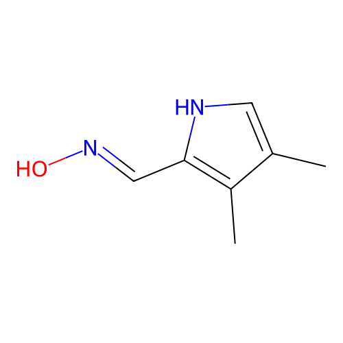 3,4-Dimethylpyrrolecarbaldehyde oxime structure