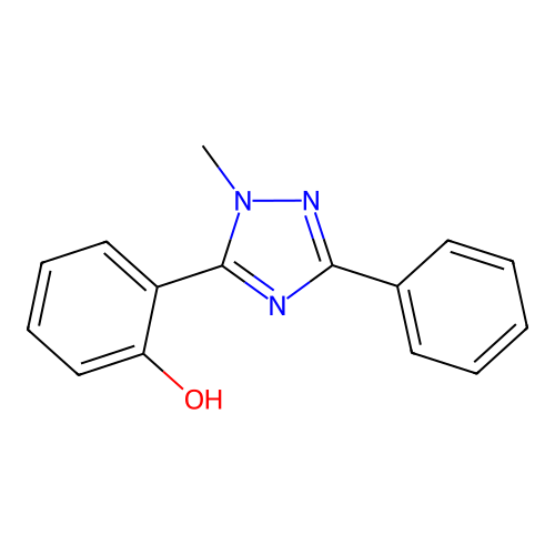 2-(1-methyl-3-phenyl-1H-1,2,4-triazol-5-yl)phenol structure