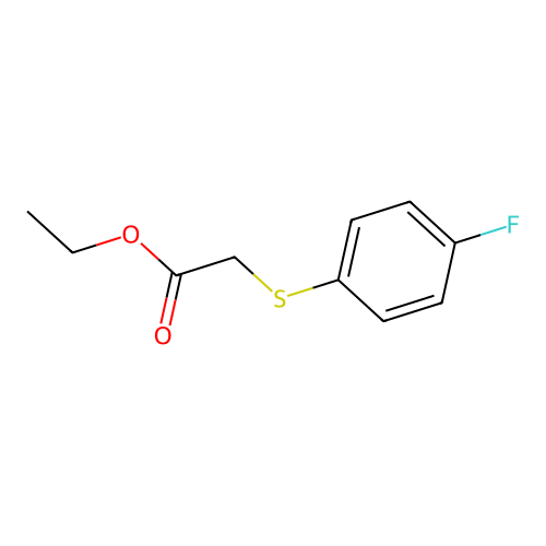 Ethyl 2-(4-fluorophenylthio)acetate structure