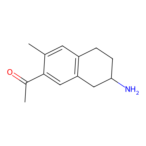 1-(7-Amino-3-methyl-5,6,7,8-tetrahydronaphthalen-2-yl)ethanone structure