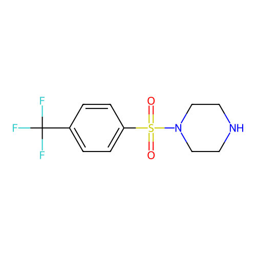 1-[4-(Trifluoromethyl)benzenesulfonyl]piperazine structure