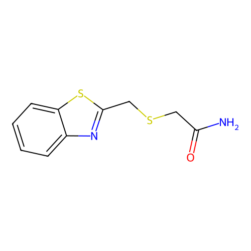 2-(1,3-Benzothiazol-2-ylmethylsulfanyl)acetamide structure