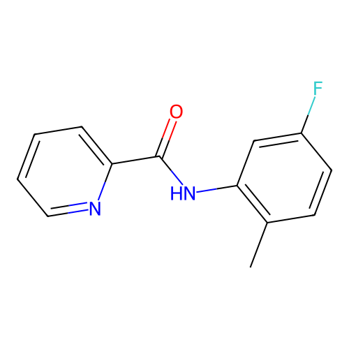 N-(5-氟-2-甲基苯基)吡啶-2-甲酰胺 structure