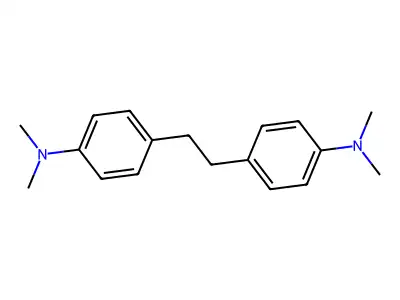 Benzenamine, 4,4'-(1,2-ethanediyl)bis[N,N-dimethyl- structure