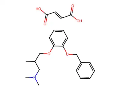 but-2-enedioic acid;N,N,2-trimethyl-3-(2-phenylmethoxyphenoxy)propan-1-amine structure
