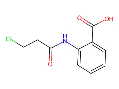 2-[(3-Chloropropanoyl)amino]benzoic acid structure