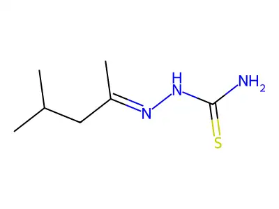 [(4-Methylpentan-2-ylidene)amino]thiourea structure