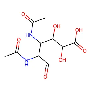 2,3-Diacetamido-2,3-dideoxy-glucuronic acid structure