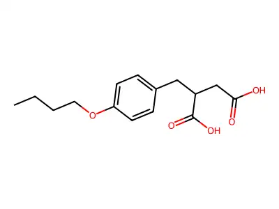 2-[(4-butoxyphenyl)methyl]butanedioic Acid structure