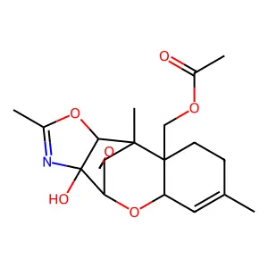 2'-Methyl-15-acetoxy-3-hydroxy-12,13-epoxytrichotheceno(3,4-d)oxazole structure