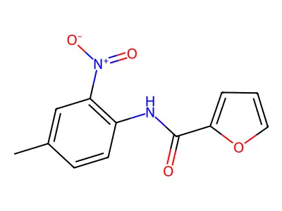4'-Methyl-2'-nitro-2-furanilide structure