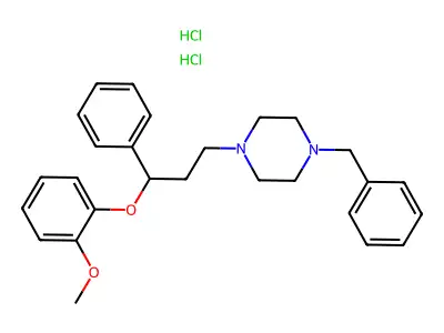 C27H32N2O2.2ClH.3/2H2O structure