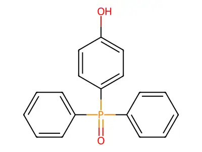 Phenol, 4-(diphenylphosphinyl)- structure