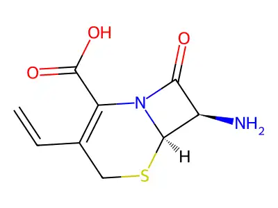 7-Amino-3-ethenyl-8-oxo-5-thia-1-azabicyclo[4.2.0]oct-2-ene-2-carboxylic acid structure
