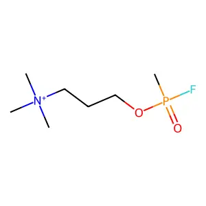 3-((Fluoro(methyl)phosphoryl)oxy)-N,N,N-trimethylpropan-1-aminium structure