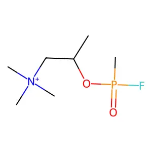 2-((Fluoro(methyl)phosphoryl)oxy)-N,N,N-trimethylpropan-1-aminium structure