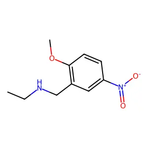 N-Ethyl-2-methoxy-5-nitrobenzylamine structure