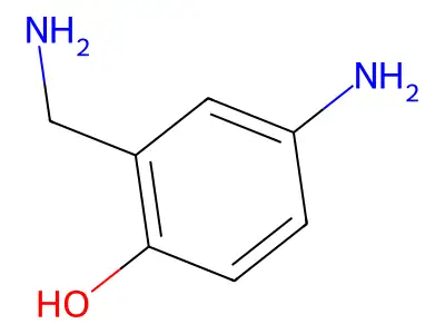 2-Aminomethyl-p-aminophenol dihydrochloride structure