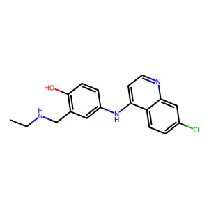 Desethylamodiaquine structure