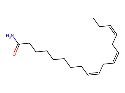 Octadeca-9,12,15-trienamide structure