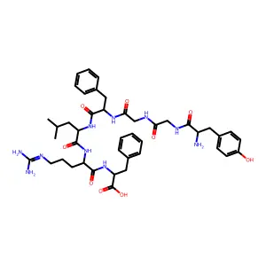 Enkephalin-leu, arg(6)-phe(7)- structure