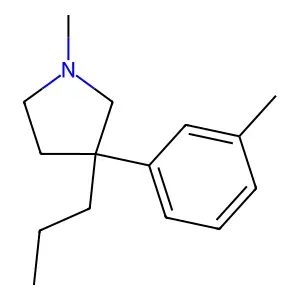 1-Methyl-3-propyl-3-(m-tolyl)pyrrolidine structure