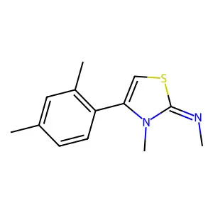 4-(2,4-dimethylphenyl)-N,3-dimethyl-1,3-thiazol-2-imine structure