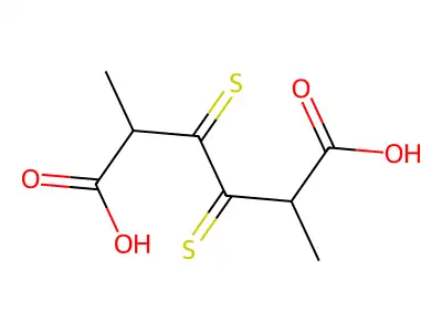 2,5-Dimethyl-3,4-dithioxohexanedioic acid structure