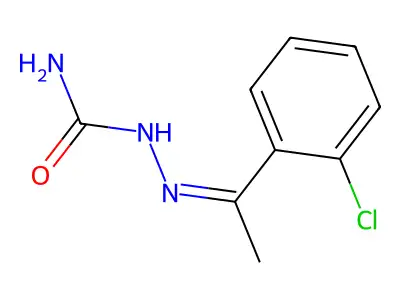 (2Z)-2-[1-(2-Chlorophenyl)ethylidene]hydrazinecarboxamide structure