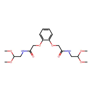 2,2'-[1,2-Phenylenebis(oxy)]bis[N-(2,2-dimethoxyethyl)acetamide] structure