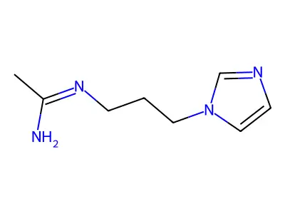 (1E)-N'-[3-(1H-Imidazol-1-yl)propyl]ethanimidamide structure