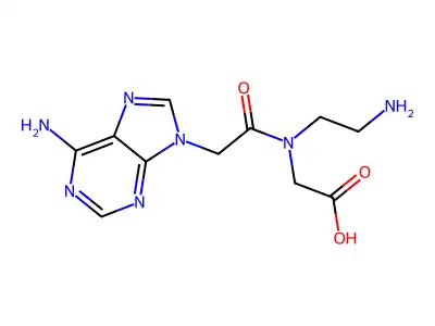Glycine, N-(2-aminoethyl)-N-[(6-amino-9H-purin-9-yl)acetyl]- structure