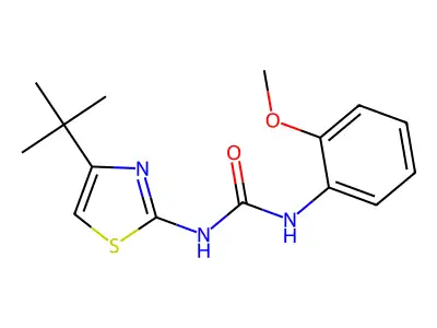 1-(4-Tert-butyl-1,3-thiazol-2-yl)-3-(2-methoxyphenyl)urea structure