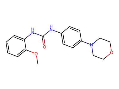 1-(2-Methoxyphenyl)-3-(4-morpholin-4-ylphenyl)urea structure