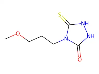 5-Mercapto-4-(3-methoxypropyl)-4H-1,2,4-triazol-3-ol structure