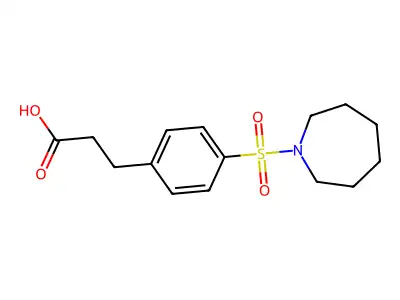 3-[4-(Azepane-1-sulfonyl)phenyl]propanoic acid structure