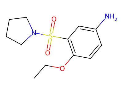 4-Ethoxy-3-(pyrrolidine-1-sulfonyl)aniline structure