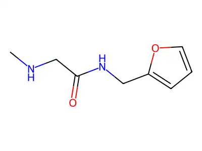N-(2-furylmethyl)-2-(methylamino)acetamide structure