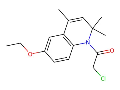 2-Chloro-1-(6-ethoxy-2,2,4-trimethyl-1,2-dihydroquinolin-1-yl)ethan-1-one structure