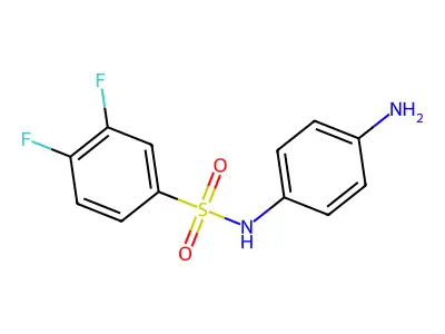N-(4-aminophenyl)-3,4-difluorobenzenesulfonamide structure