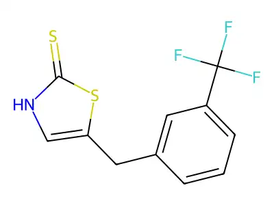 5-{[3-(Trifluoromethyl)phenyl]methyl}-1,3-thiazole-2-thiol structure