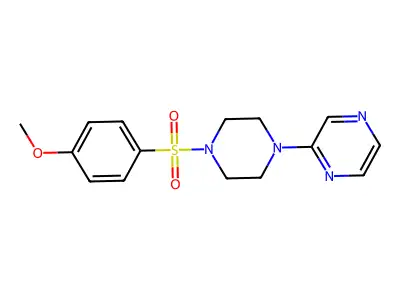 2-[4-(4-Methoxyphenyl)sulfonylpiperazin-1-yl]pyrazine structure
