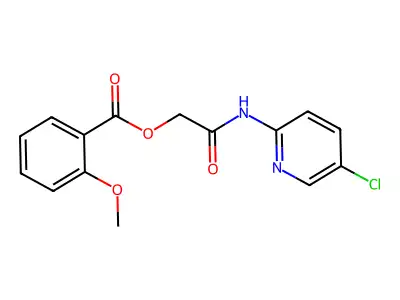 [2-[(5-Chloropyridin-2-yl)amino]-2-oxoethyl] 2-methoxybenzoate structure