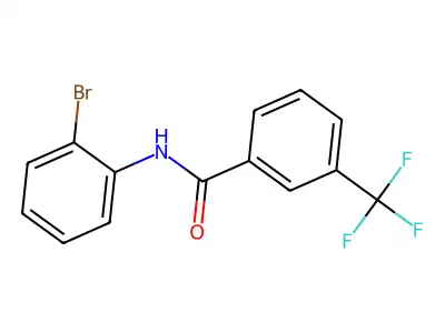 N-(2-bromophenyl)-3-(trifluoromethyl)benzamide structure