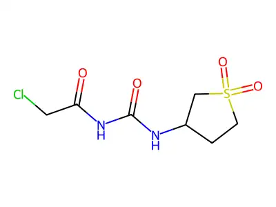 3-(2-Chloroacetyl)-1-(1,1-dioxo-1lambda6-thiolan-3-yl)urea structure
