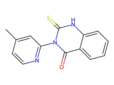 3-(4-Methylpyridin-2-yl)-2-sulfanyl-3,4-dihydroquinazolin-4-one structure