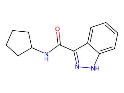 N-cyclopentyl-1H-indazole-3-carboxamide structure